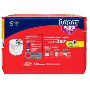 Dodot Activity Pants Pañal-Braguita Talla 5, 40 Pañales, 12-17 kg