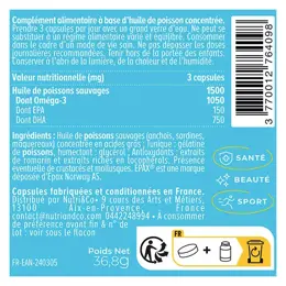 Nutri & Co Les Oméga-3 Huile de Poissons Sauvages 60 gélules