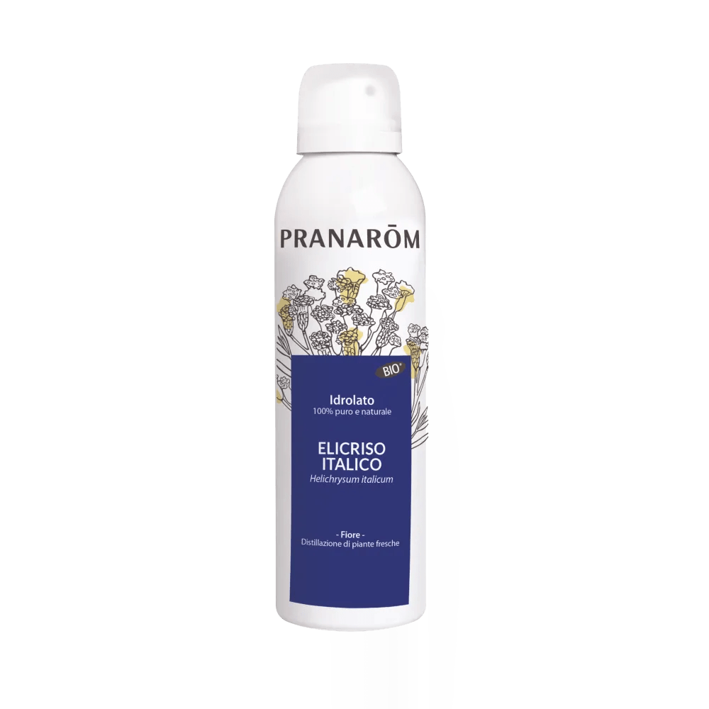 Pranarom Idrolato Elicriso Bio, Acqua floreale di Elicriso Lozione lenitiva Anti-rossore, 150 ml