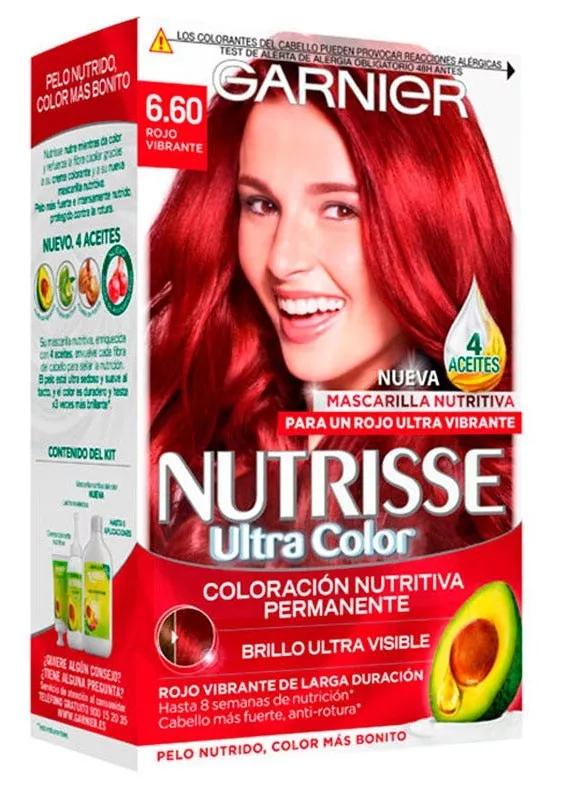 Garnier Nutrisse Haarfarbe Farbton 6.60 Leuchtendes Rot