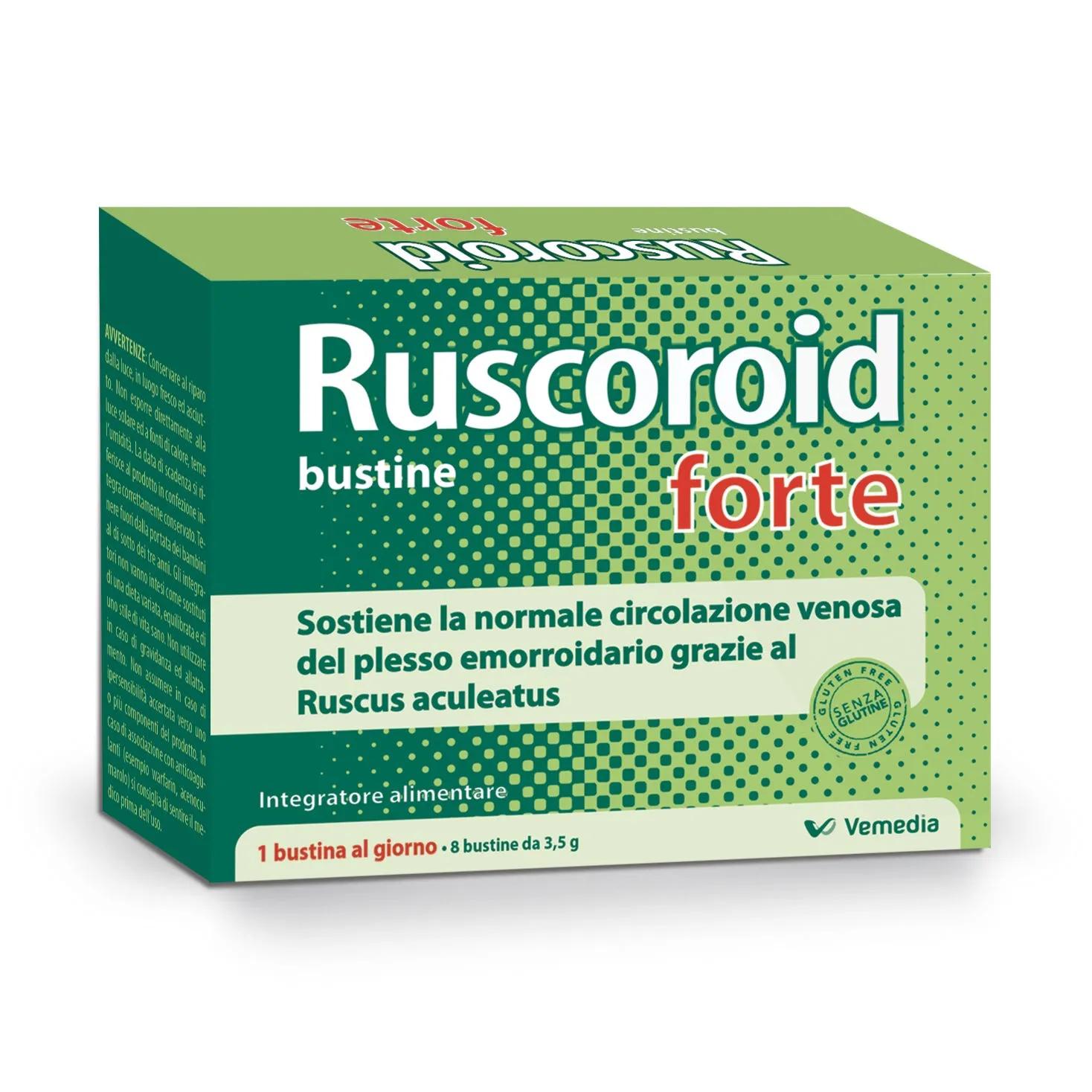 Ruscoroid Forte Integratore Microcircolo 8 Bustine