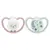 Nuk Space Night Physiological Pacifier Pink Green +18m Pack of 2