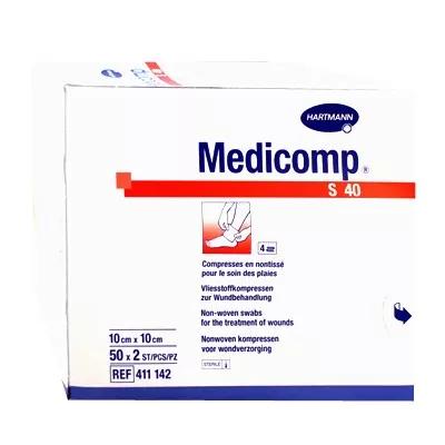 Medicomp Compresses en Non-Tissé 10cm x 10cm 50 sachets