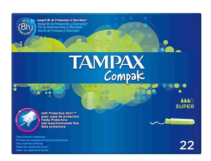 Tampax Compak Super 22 Tampões