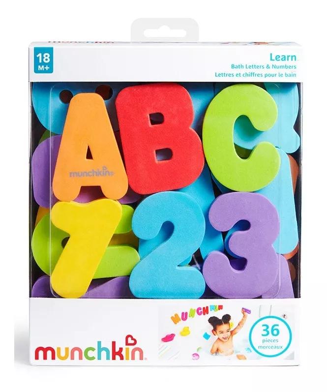 Munchkin Brinquedo Banho Letras e Números +18M