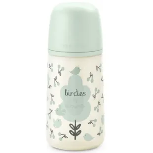 Suavinex Birdies Medium Flow Baby Bottle Green +3m 270ml