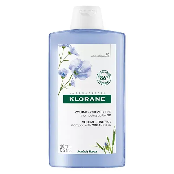 Klorane Linen Volume Shampoo Fine Hair Organic 400ml