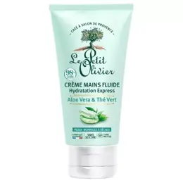 Le Petit Olivier - Crème Mains Hydratation Express - Aloe Vera Thé Vert 75ml