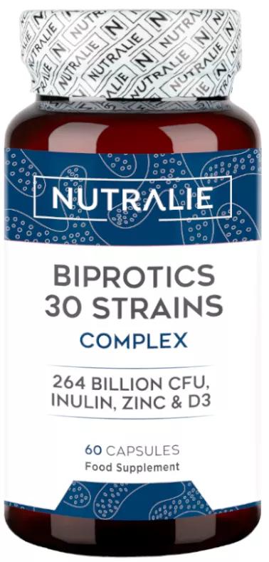 Nutralie Biprotics 30 Cepas 264 bilhões de UFC, Vit. D, Zinco e Inulina 60 Cápsulas