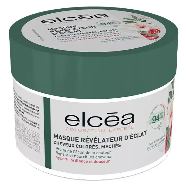 Elcea Masque Révélateur d'éclat Cheveux Colorés et Méchés 200ml