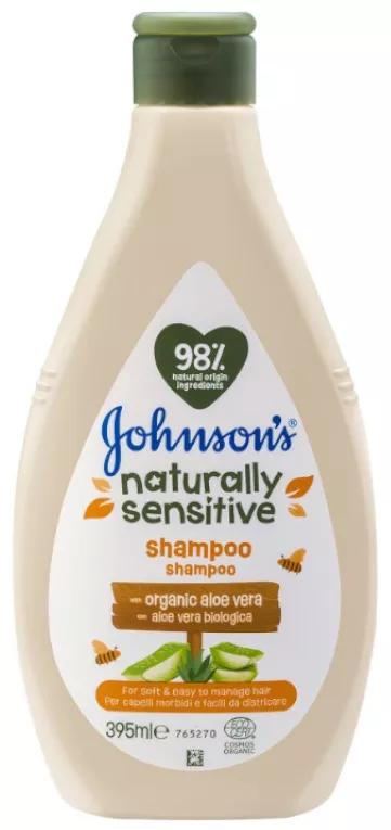 Shampoo all'aloe vera naturalmente sensibile di Johnson 395 ml