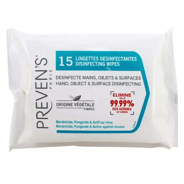 Preven's Disinfecting Wipes 15 units