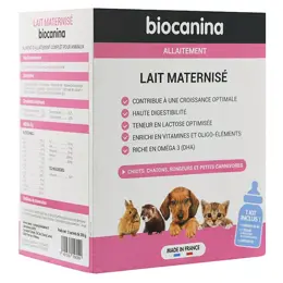 Biocanina Kit Lait Maternisé 2 x 200g + 1 Biberon + 3 Tétines + 1 Mesurette