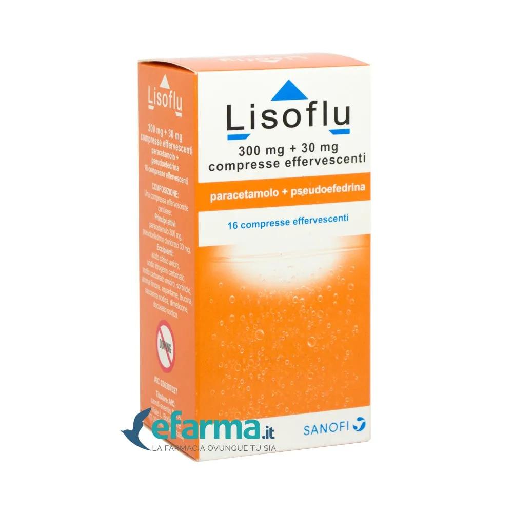 Lisoflu 16 300 mg+ 30 mg Paracetamolo Compresse effervescenti