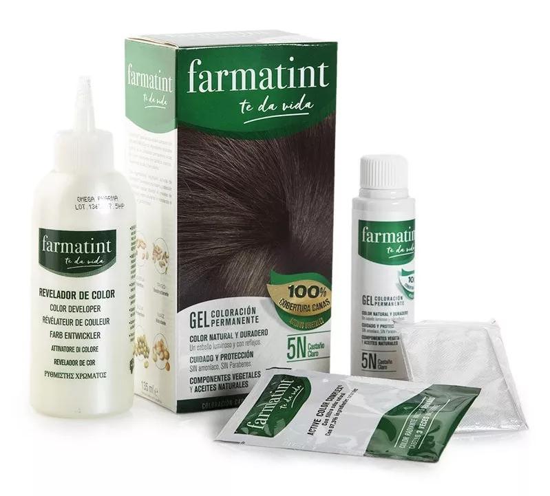 Farmatint gel Coloração Permanente 5N Castanho Claro 150ml