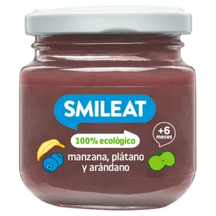Smileat Organic Apple, Banana and Blueberry Jar +6m 130g