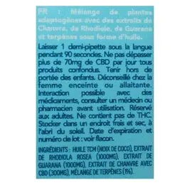 Kaya Énergie et Motivation Huile Adaptogène CBD 3% 10ml