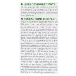 SuperDiet La Vitamine D3 Végétale 1000UI 20ml