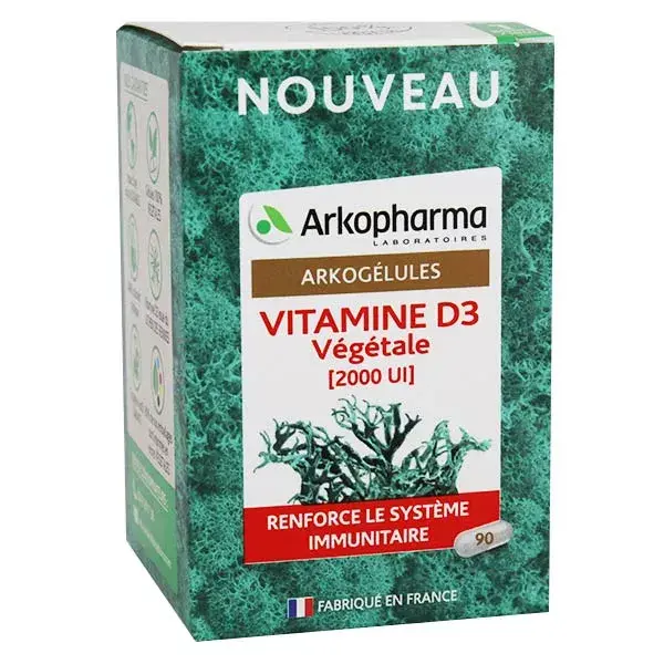 Arkopharma Arkogélules Vitamina D3 90 cápsulas blandas