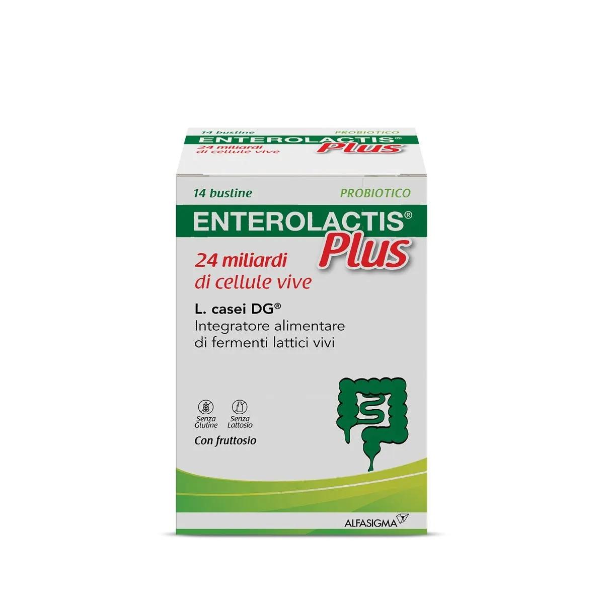 Enterolactis Plus Integratore con Fermenti Lattici Vivi 14 Bustine