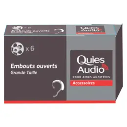 Quies Embouts Grande Taille Assistant d'Ecoute 6 unités