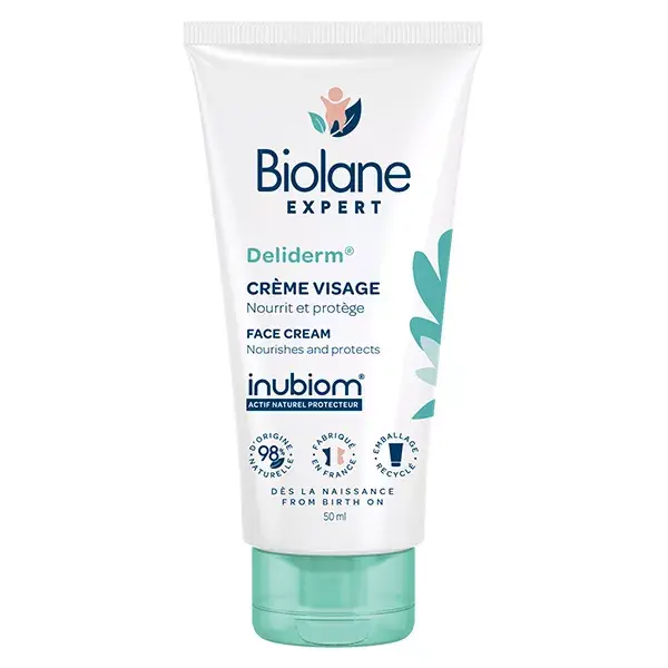Biolane Expert - Déliderm - Crème Visage - Peaux Sensibles - 50ml