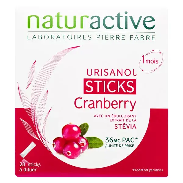 Urisanol Cranberry Stevia 28 bags sticks