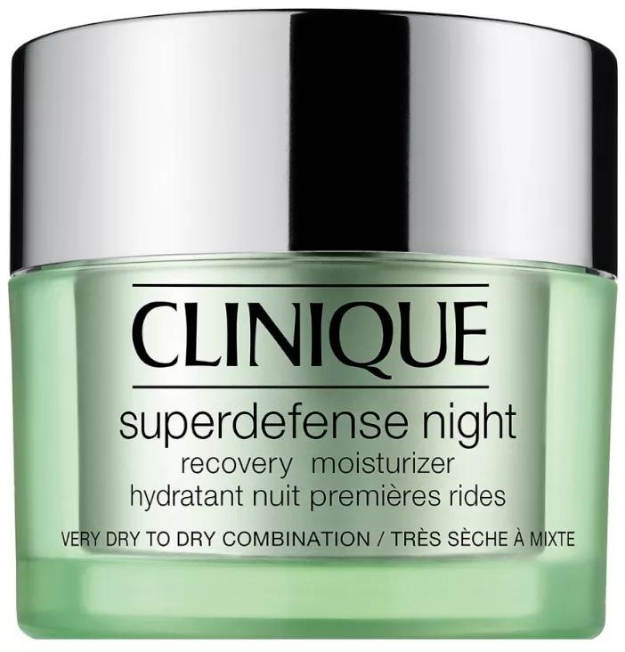 Clinique Superdefense Crème Réparatrice Nuit Peaux Sèches à Mixtes 50 ml