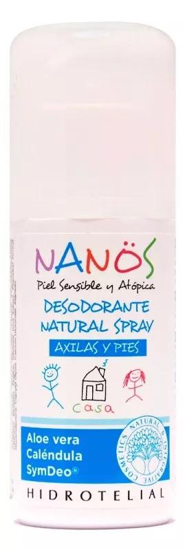 Hidrotelial Nanos Natural Deodorant Spray Armpits and Feet 75 ml