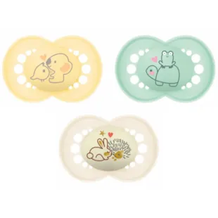 MAM Original Day &amp; Night Pacifier Neutral Matte +6m 3 units