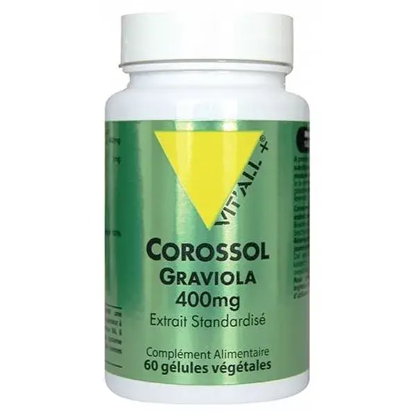 Vit'all+ Corossol Graviola 400mg 60 gélules végétales