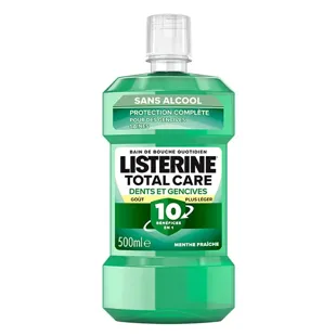 Collutorio Listerine Total Care 10 in 1 per denti e gengive, senza alcol, 500 ml