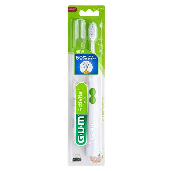 Gum Activital Sonic Cepillo Dental Eléctrico Negro