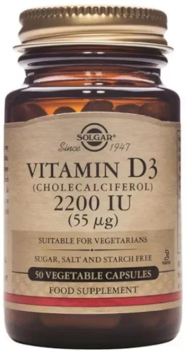 Solgar Vitamin D3 2200 IU (Cholecalciferol) 50 c