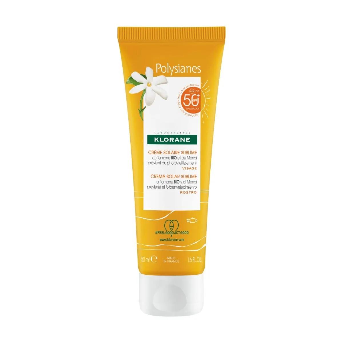 Klorane Les Polysianes Crema Solare Sublime Viso SPF 50+ 50 ml