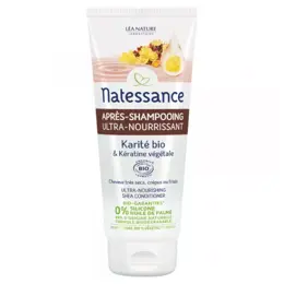 Natessance Après-Shampoing Ultra Nourrissant Karité Bio et Kératine Végétale 200ml