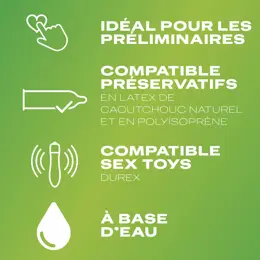 Durex Gel Massage Lubrifiant Douceur à Base d'Eau 2 en 1 - Aloe Vera - 200ml