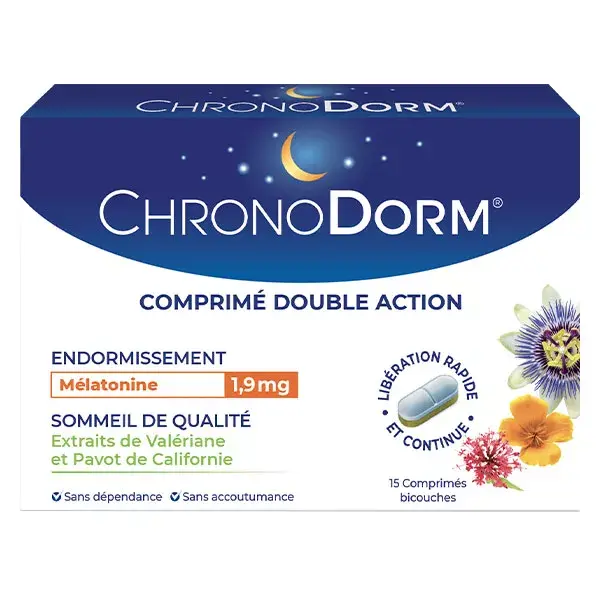 Chronodorm Melatonina 1.9mg Doppia Azione 15 compresse