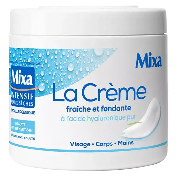 Mixa Corps La Crème Fraîche et Fondante à l'Acide Hyaluronique Pur 400ml