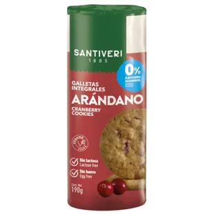 Santiveri Blueberry Digestive Cookies % Sugars 190g