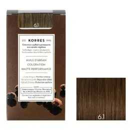 Korres Capillaire Coloration Permanente Blond Foncé Cendré 6.1
