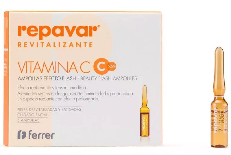 Repavar Flash Extreme revitalisierende Metaglycan-Ampullen 5 Einheiten