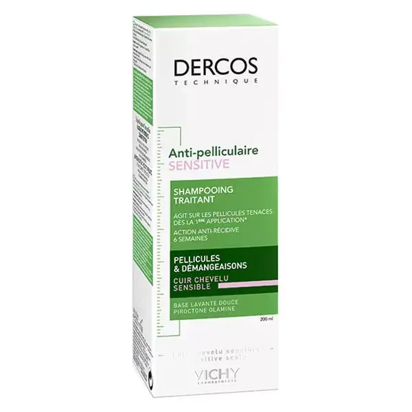 Vichy Dercos Shampoing Traitant Antipelliculaire Sensitive 200ml