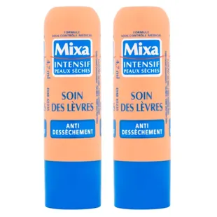 Mixa Trattamento Labbra Anti-Secchezza Confezione da 2 Tubetti