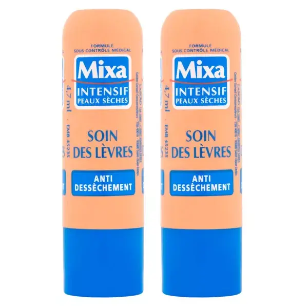 Mixa Anti-Drying Lip Care Set of 2 Tubes