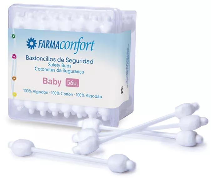 Farmaconfort Baby Bastoncillos de Algodão e Segurança 56 uds