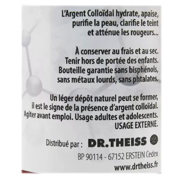 Dr Theiss Argent Colloïdal 20 ppm Spray 100ml