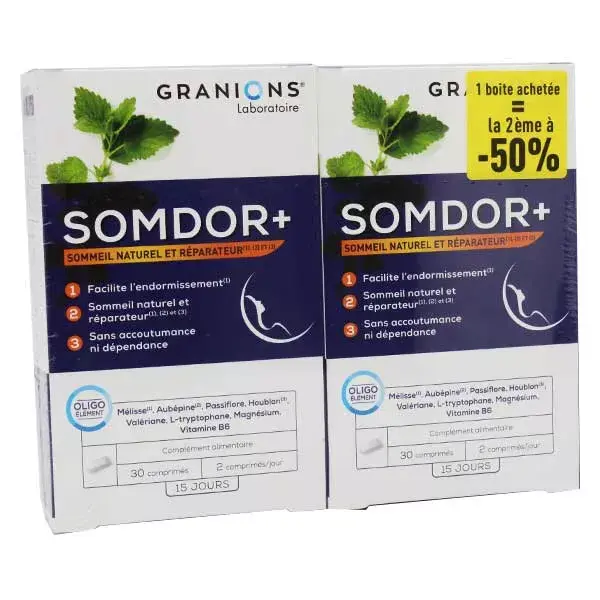 Granions + Somdor Lot of 2 x 30 tablets