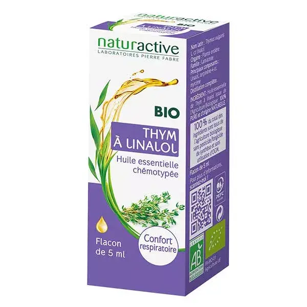 Naturactive Huile Essentielle Bio Thym à Linalol 5ml