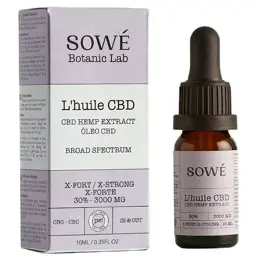 Sowé Huile CBD Bio Broad Spectrum Extra Fort 30% 10ml